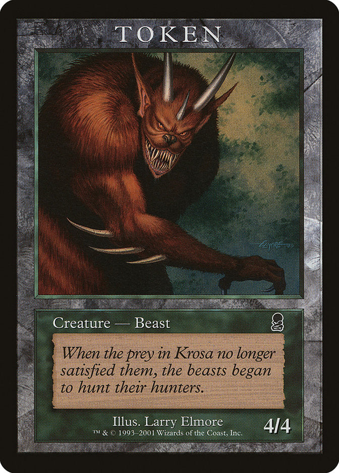 Beast Token [Magic Player Rewards 2001] | Good Games Morley