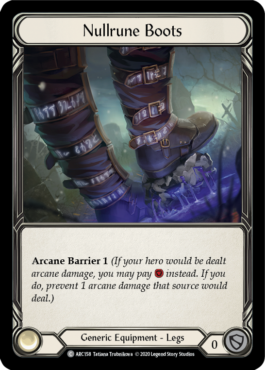 Nullrune Boots [U-ARC158] (Arcane Rising Unlimited)  Unlimited Normal | Good Games Morley