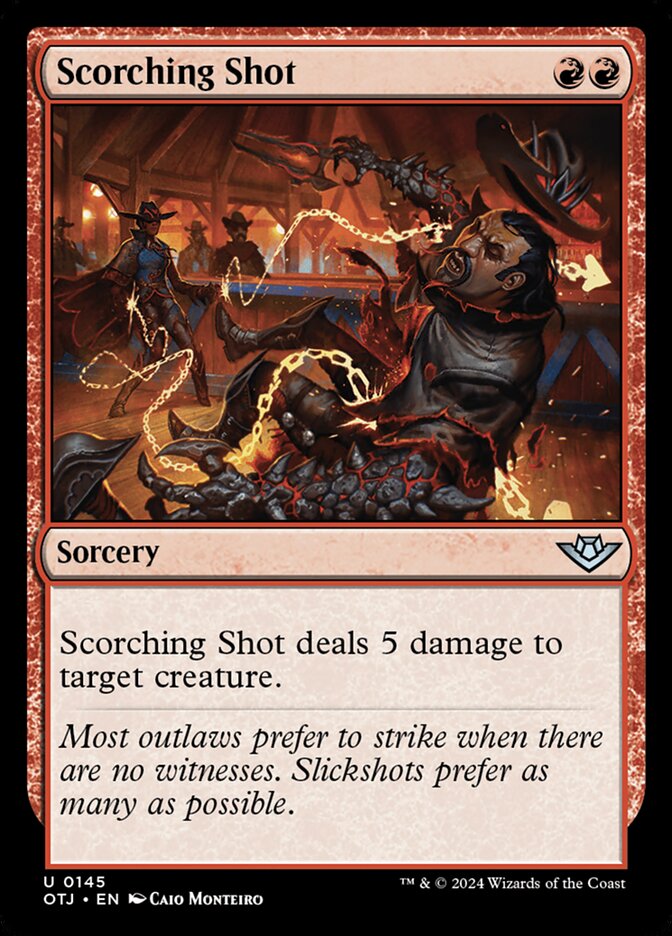 Scorching Shot 145/286 (Outlaws of Thunder Junction)  | Good Games Morley