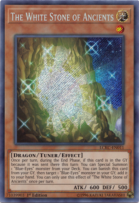 The White Stone of Ancients [LCKC-EN011] Secret Rare | Good Games Morley