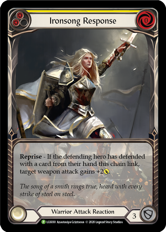 Ironsong Response (Yellow) [LGS030] (Promo) | Good Games Morley