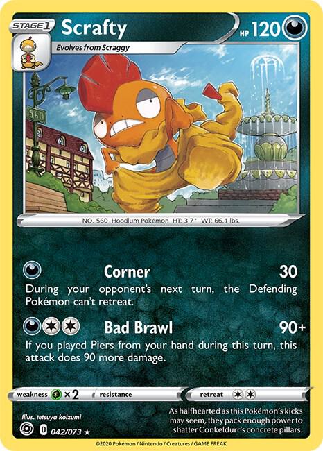 Scrafty 42/73 (Champion's Path)  - Holofoil | Good Games Morley