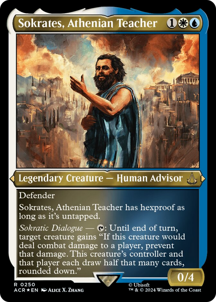 Sokrates, Athenian Teacher (Foil Etched) [Assassin's Creed] | Good Games Morley