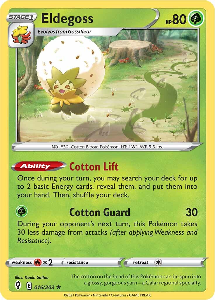 Eldegoss (016/203) (Theme Deck Exclusive) [Sword & Shield: Evolving Skies] | Good Games Morley