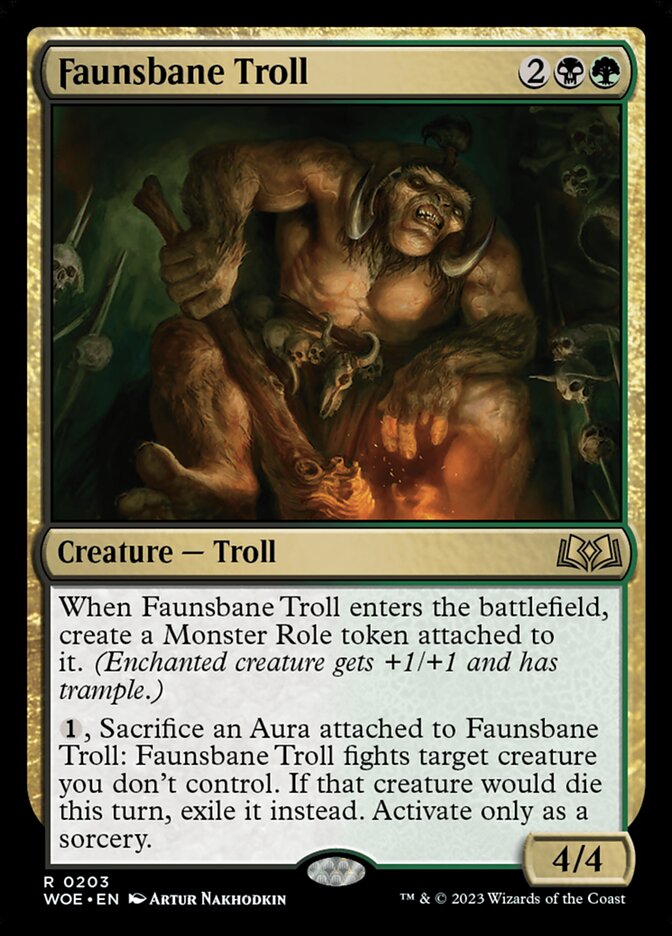 Faunsbane Troll 203/276 (Wilds of Eldraine)  | Good Games Morley