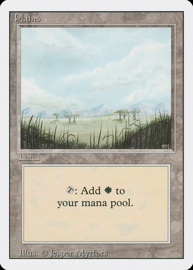 Plains (Trees on Plain / Signature on Right) [Revised Edition] | Good Games Morley