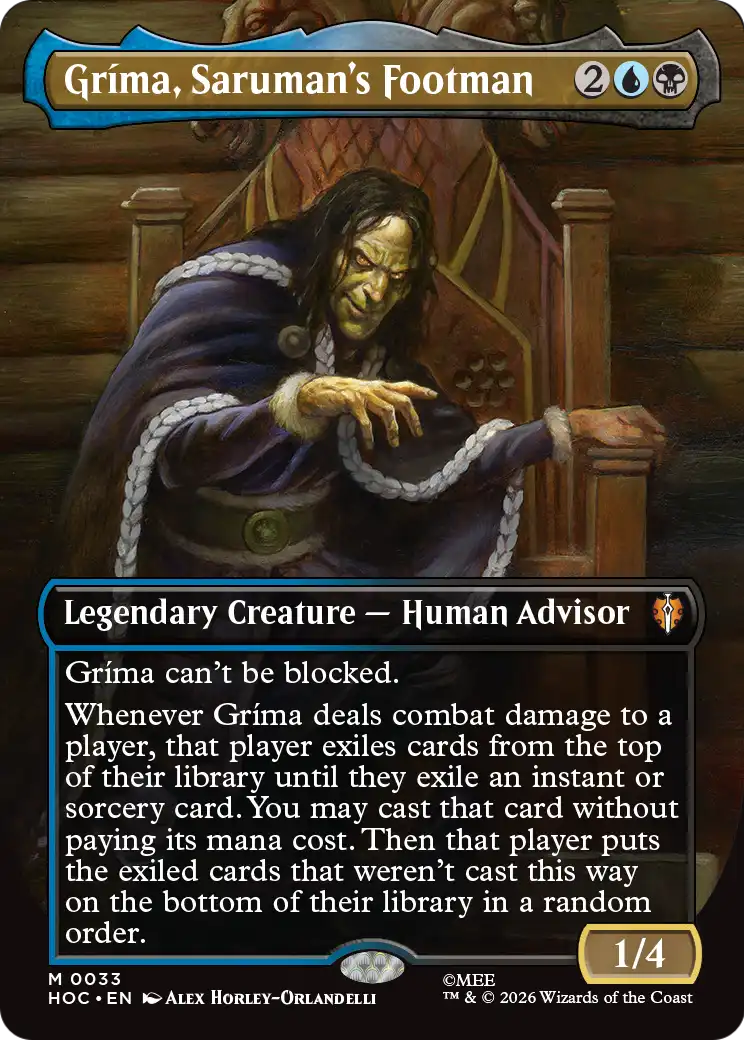 Grima, Saruman's Footman (Borderless) [The Hobbit: Eternal-Legal] | Good Games Morley
