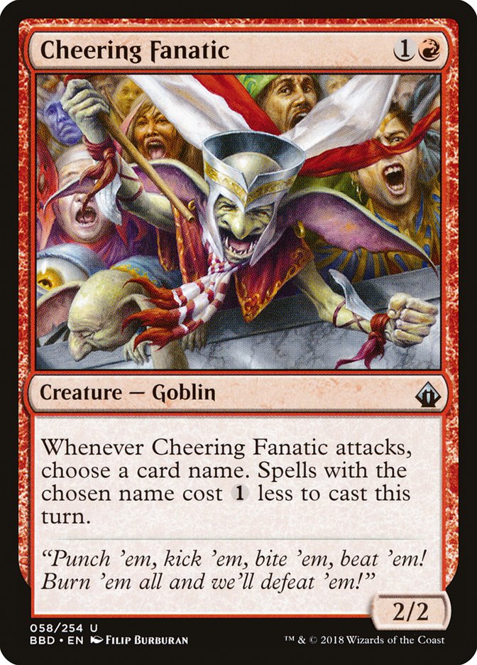 Cheering Fanatic 58/254 (Battlebond)  | Good Games Morley