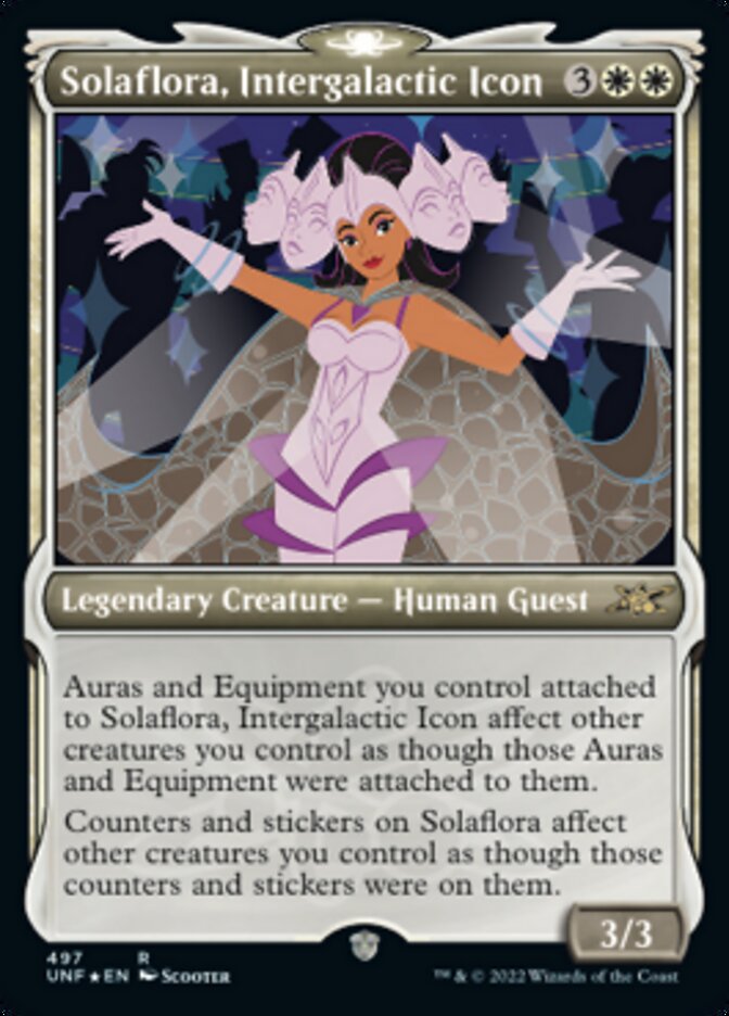 Solaflora, Intergalactic Icon (Showcase) (Galaxy Foil) [Unfinity] | Good Games Morley