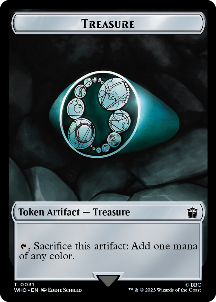 Alien // Treasure (0031) Double-Sided Token [Doctor Who Tokens] | Good Games Morley