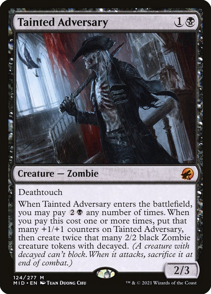 Tainted Adversary 124/277 (Innistrad: Midnight Hunt)  - Foil | Good Games Morley