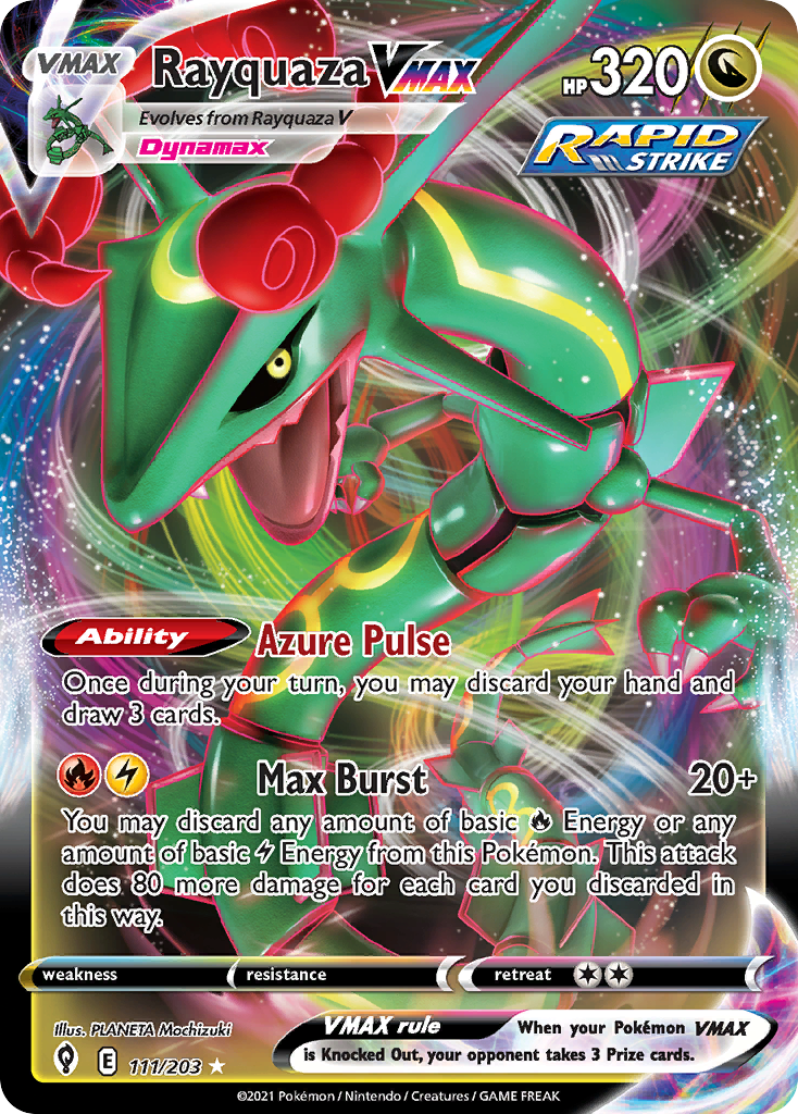 Rayquaza VMAX (111/203) (Jumbo Card) [Sword & Shield: Evolving Skies] | Good Games Morley