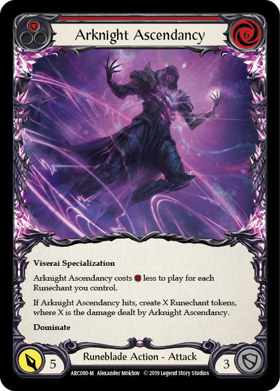 Arknight Ascendancy [ARC080-M] (Arcane Rising)  1st Edition Rainbow Foil | Good Games Morley