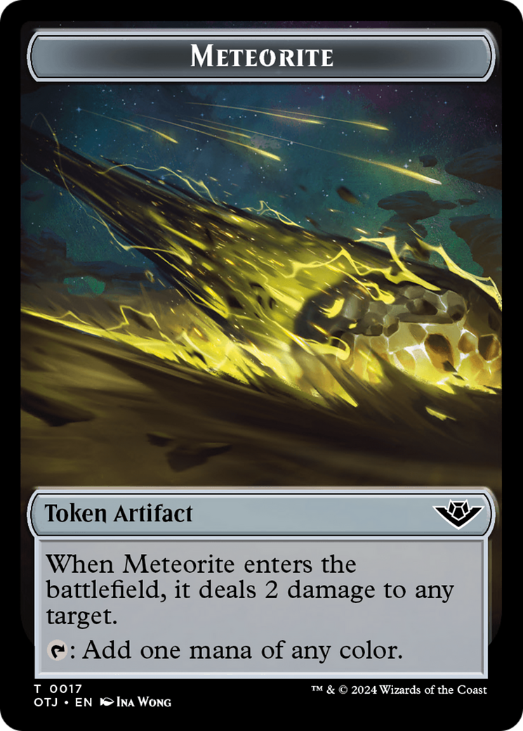 Meteorite // Plot Double-Sided Token [Outlaws of Thunder Junction Tokens] | Good Games Morley