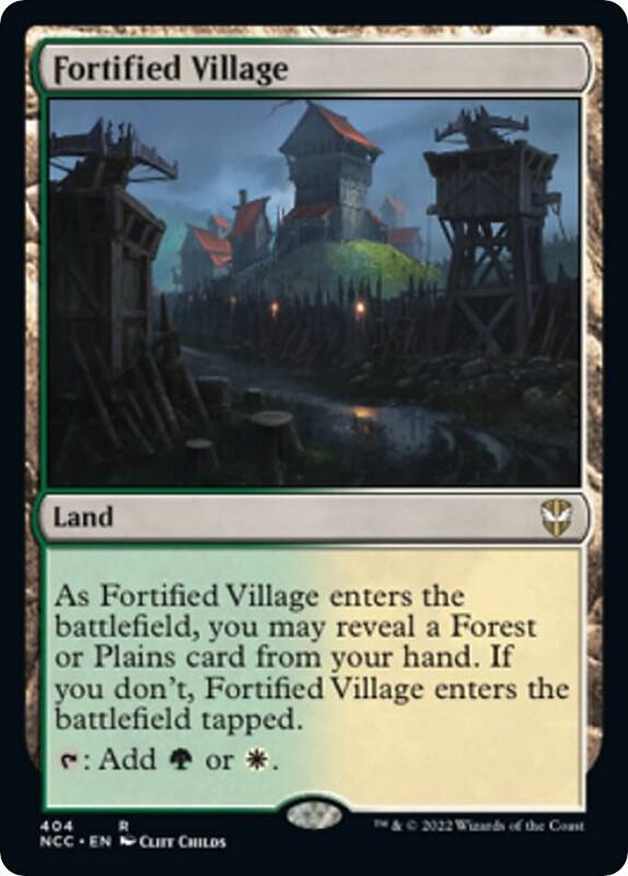 Fortified Village 404 (Commander: Streets of New Capenna)  | Good Games Morley