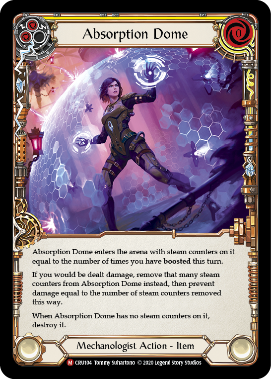 Absorption Dome [CRU104] (Crucible of War)  1st Edition Rainbow Foil | Good Games Morley