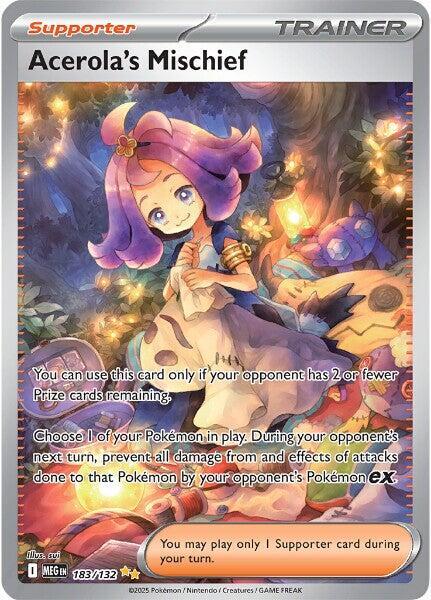 Acerola's Mischief 183/132 (ME01: Mega Evolution)  - Holofoil | Good Games Morley