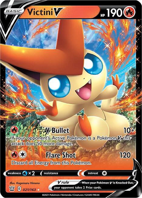 Victini V 021/163 (SWSH05: Battle Styles)  - Holofoil | Good Games Morley