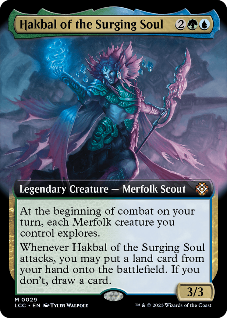 Hakbal of the Surging Soul (Extended Art) [The Lost Caverns of Ixalan Commander] | Good Games Morley