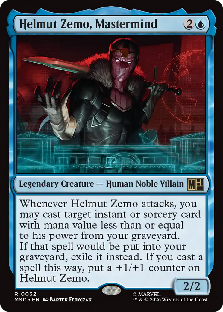 Helmut Zemo, Mastermind (Surge Foil) [Marvel Super Heroes Commander] | Good Games Morley