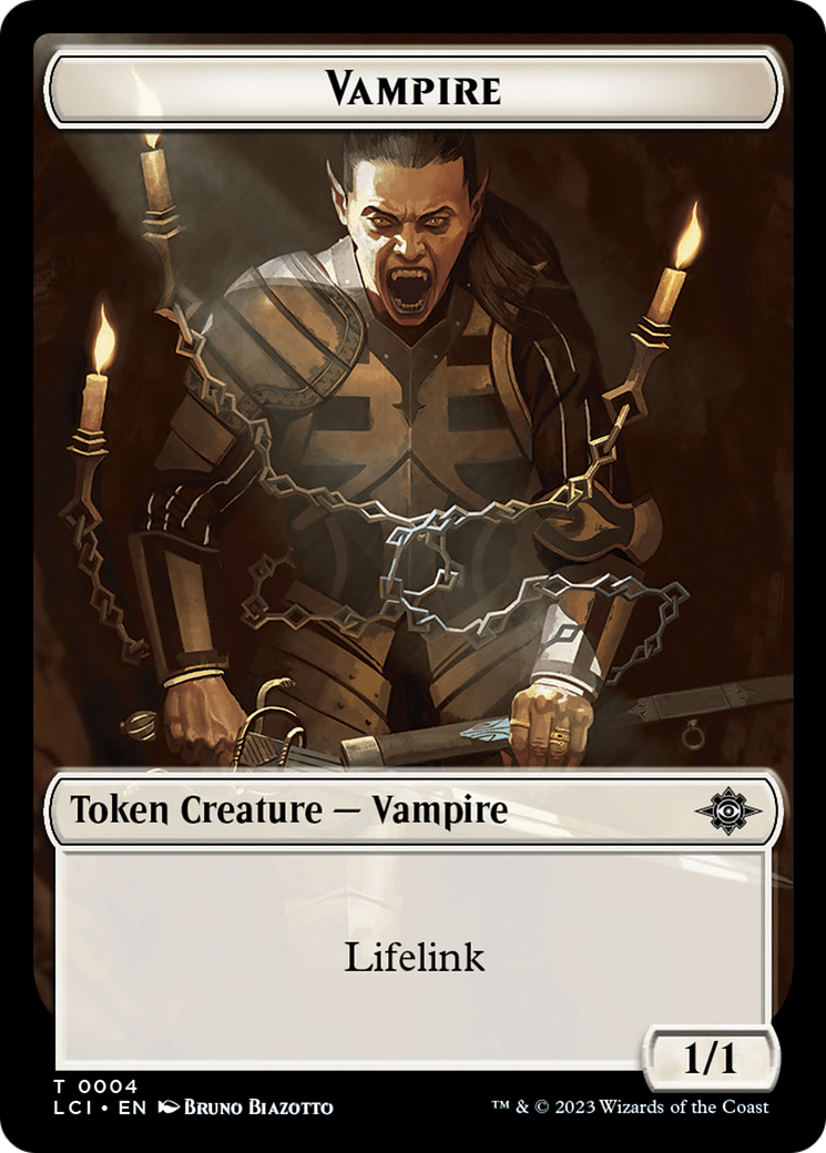 Blood // Vampire (0004) Double-Sided Token [The Lost Caverns of Ixalan Commander Tokens] | Good Games Morley