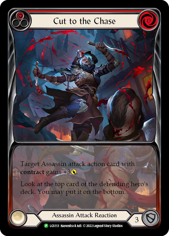 Cut to the Chase (Red) [LGS113] (Promo)  Rainbow Foil | Good Games Morley