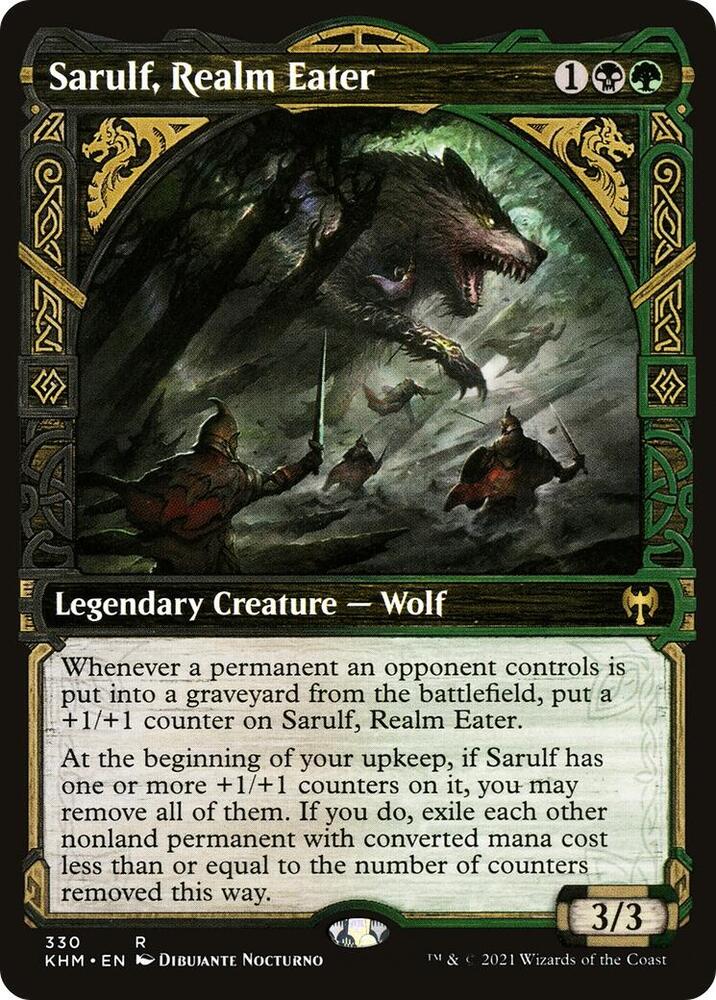 Sarulf, Realm Eater 330/285 (Kaldheim)  - Showcase Foil | Good Games Morley