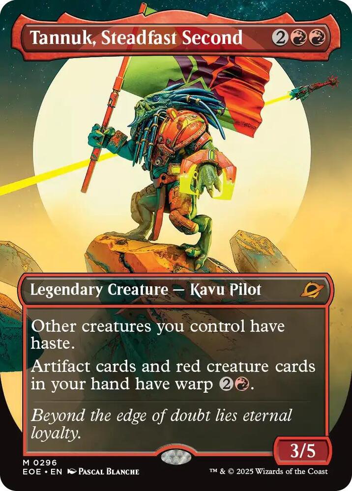 Tannuk, Steadfast Second 296/276 (Edge of Eternities)  - Borderless Foil | Good Games Morley