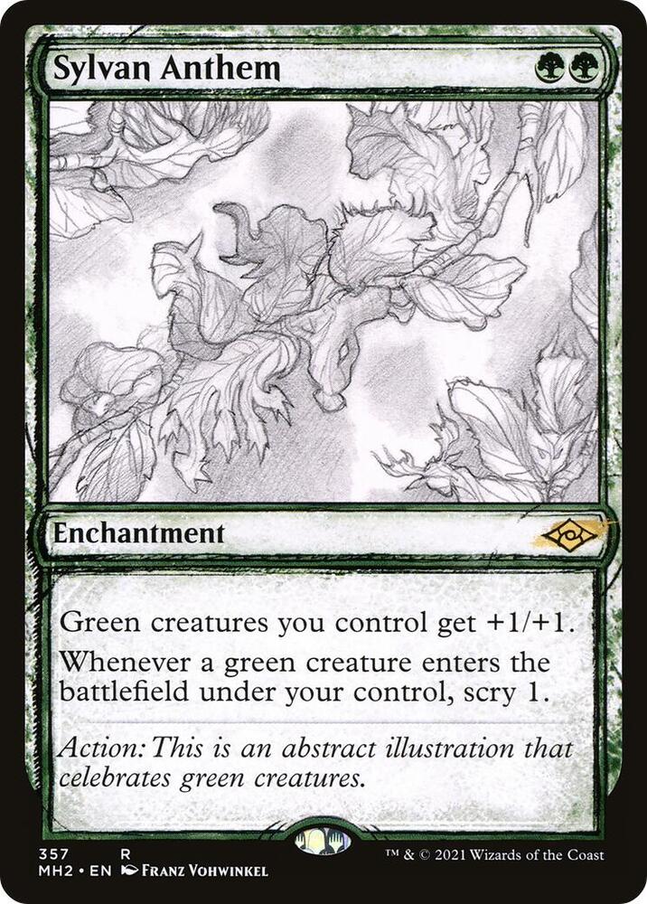Sylvan Anthem Showcase 357 (Modern Horizons 2)  - Foil | Good Games Morley