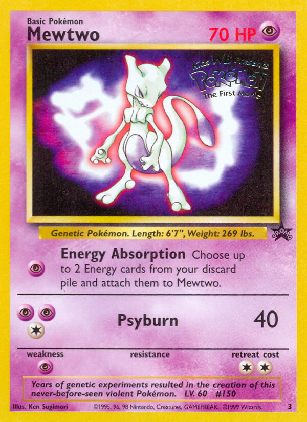 Mewtwo (3) [Wizards of the Coast: Black Star Promos] | Good Games Morley