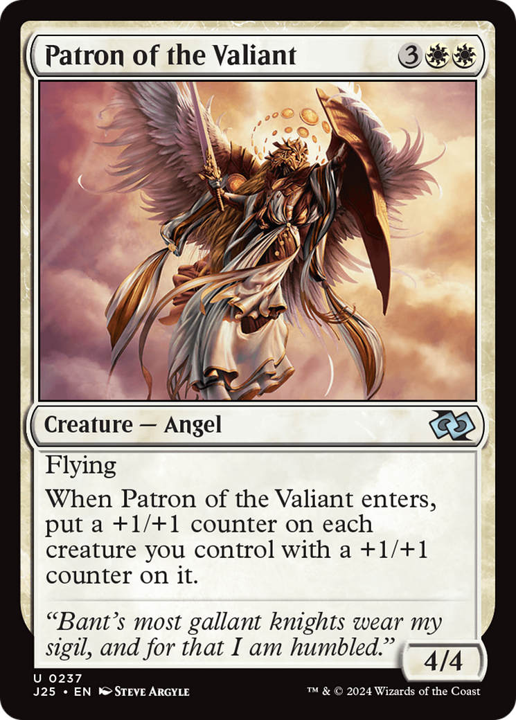 Patron of the Valiant [Foundations Jumpstart] | Good Games Morley