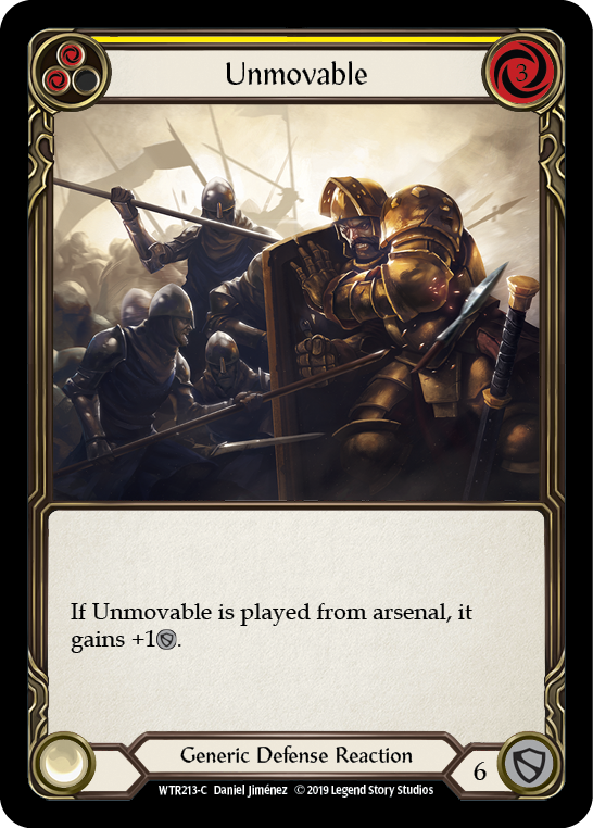 Unmovable (Yellow) [WTR213-C] (Welcome to Rathe)  Alpha Print Normal | Good Games Morley