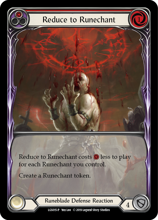Reduce to Runechant (Red) [LGS015-P] (Promo)  1st Edition Normal | Good Games Morley