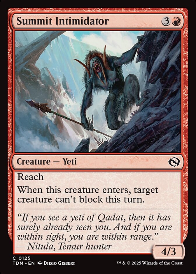 Summit Intimidator 125/291 (Tarkir: Dragonstorm)  - Foil | Good Games Morley