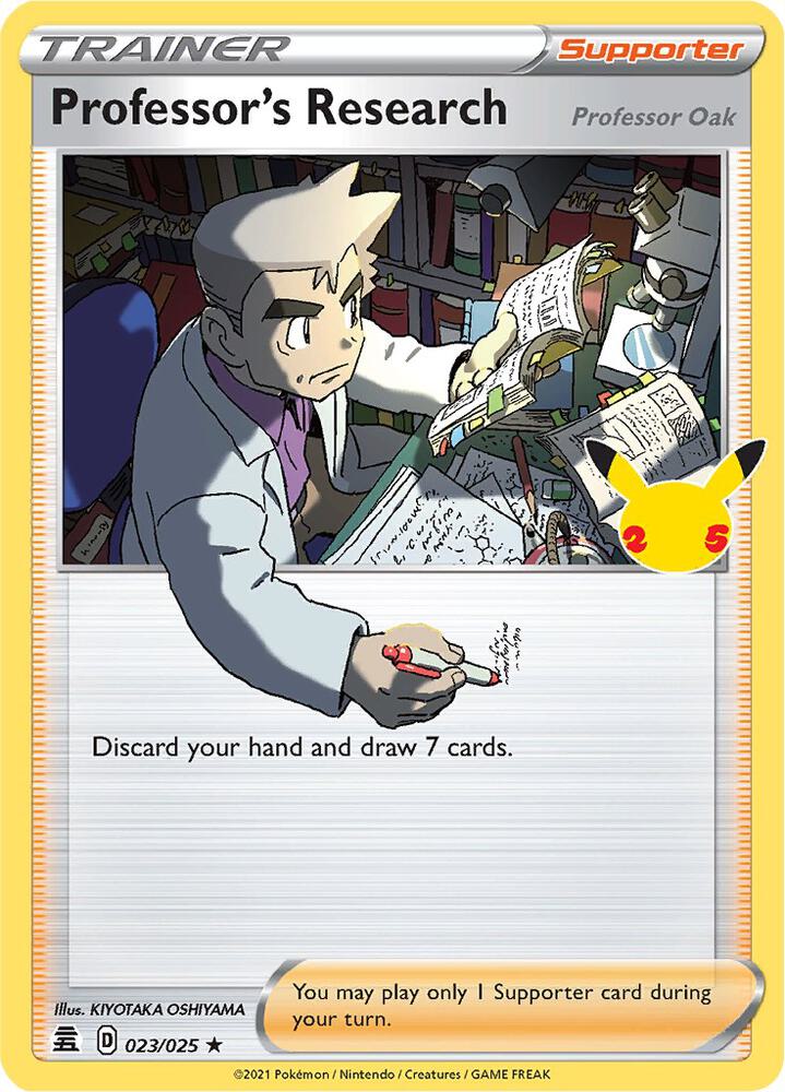 Professors Research Professor Oak 023/025 (Celebrations)  - Holofoil | Good Games Morley