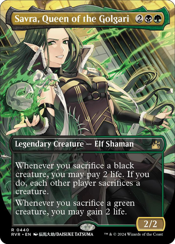 Savra, Queen of the Golgari 440/291 (Ravnica Remastered)  - Borderless | Good Games Morley