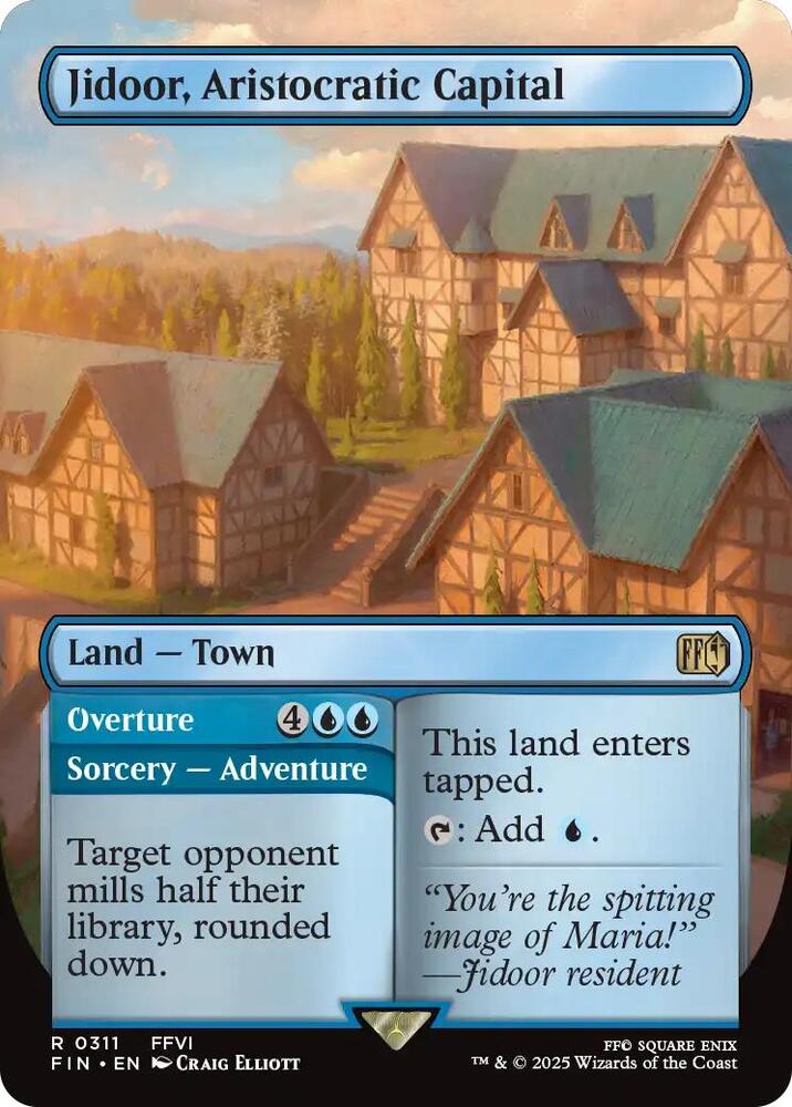 Jidoor, Aristocratic Capital // Overture 311 (FINAL FANTASY)  - Borderless Foil | Good Games Morley