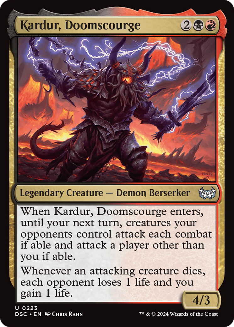 Kardur, Doomscourge [Duskmourn: House of Horror Commander] | Good Games Morley