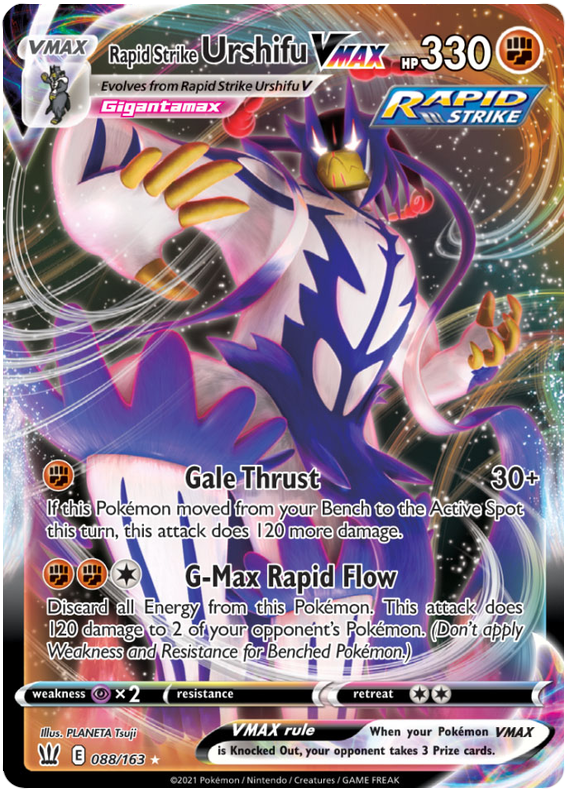 Rapid Strike Urshifu VMAX (088/163) (Jumbo Card) [Sword & Shield: Battle Styles] | Good Games Morley