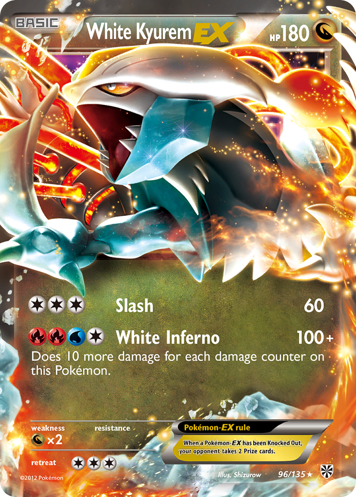 White Kyurem EX (96/135) [Black & White: Plasma Storm] | Good Games Morley