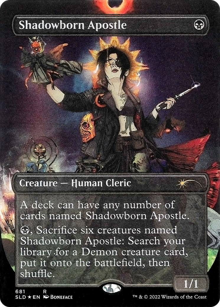 Shadowborn Apostle (681) (Borderless) [Secret Lair Drop Promos] | Good Games Morley