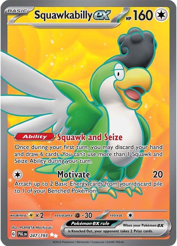 Squawkabilly ex (247/193) [Scarlet & Violet: Paldea Evolved] | Good Games Morley
