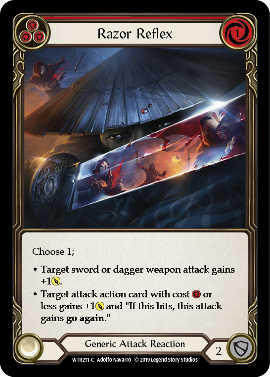 Razor Reflex (Blue) [WTR211-C] (Welcome to Rathe)  Alpha Print Rainbow Foil | Good Games Morley