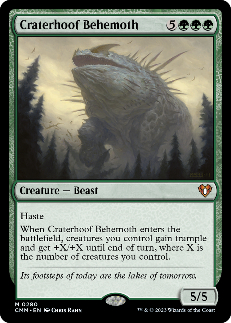 Craterhoof Behemoth [Commander Masters] | Good Games Morley