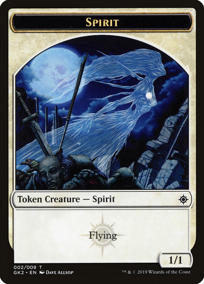 Spirit (002) // Spirit (010) Double-Sided Token [Ravnica Allegiance Guild Kit Tokens] | Good Games Morley
