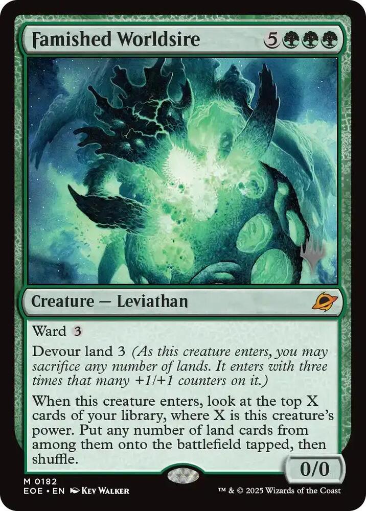 Famished Worldsire 182 (Promo Pack: Edge of Eternities)  - Foil | Good Games Morley