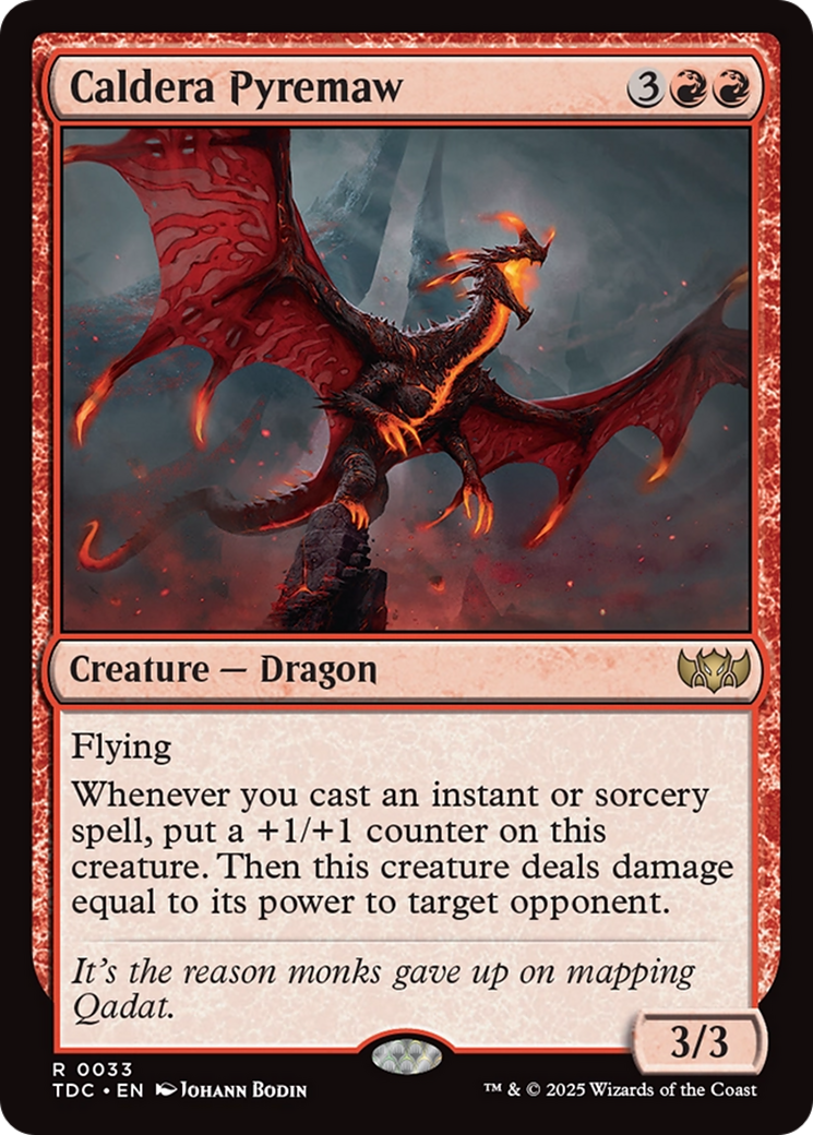 Caldera Pyremaw [Tarkir: Dragonstorm Commander] | Good Games Morley
