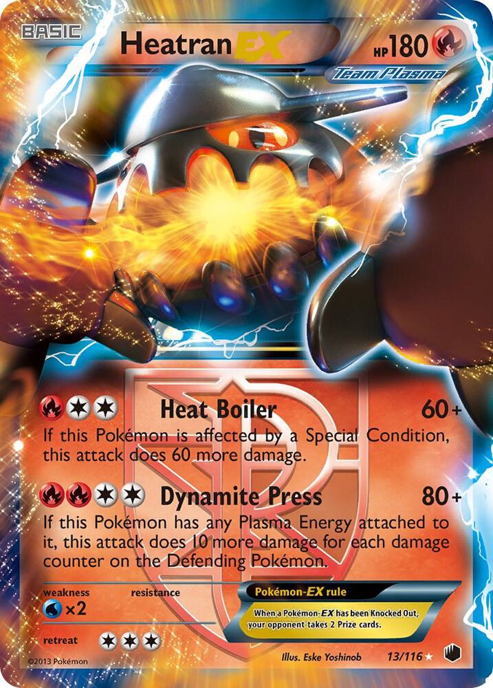 Heatran EX Team Plasma 13/116 (Plasma Freeze)  - Holofoil | Good Games Morley