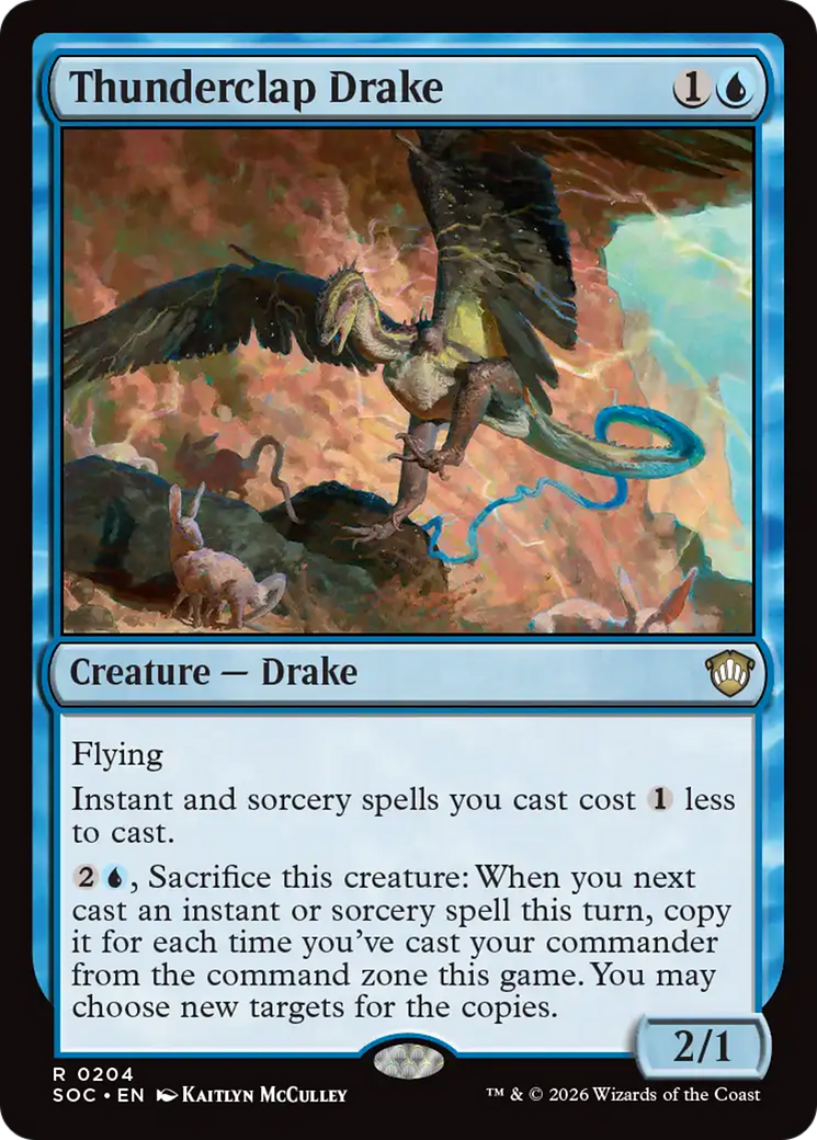 Thunderclap Drake [Secrets of Strixhaven Commander] | Good Games Morley