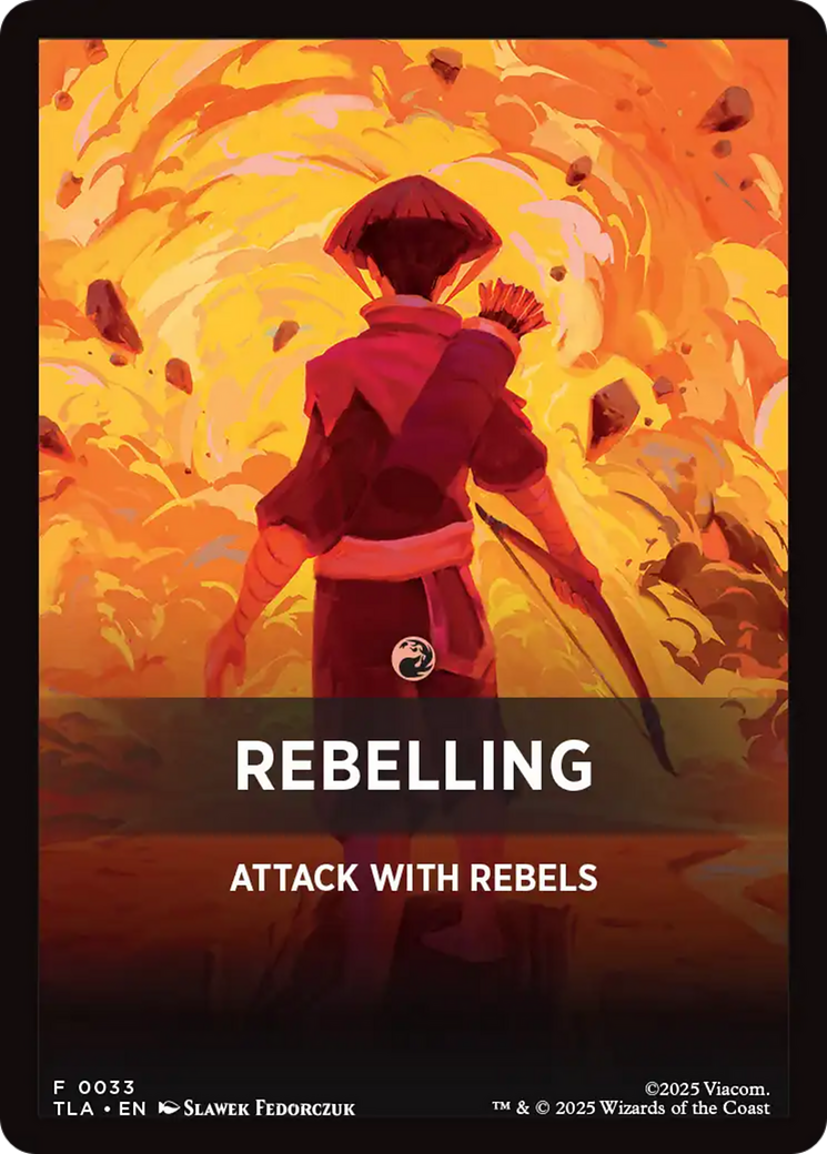 Rebelling Theme Card [Avatar: The Last Airbender Tokens] | Good Games Morley